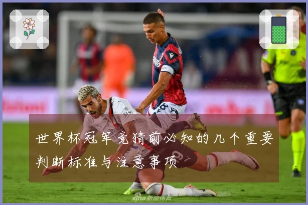 世界杯冠军竞猜前必知的几个重要判断标准与注意事项